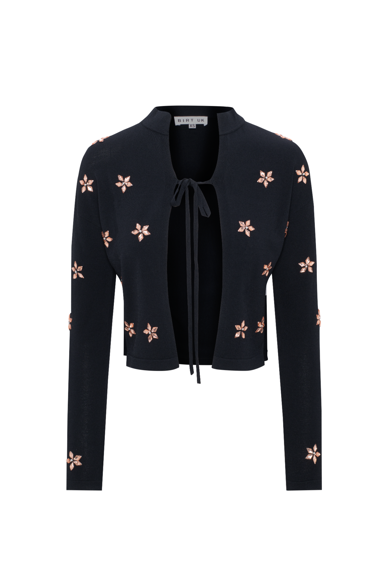 Cropped Jewel Bolero Black