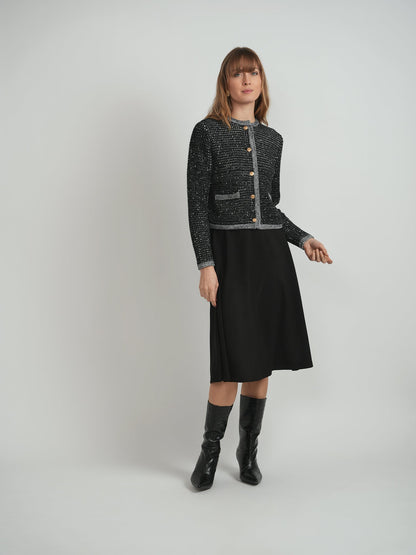 Boucle Knit Cardigan