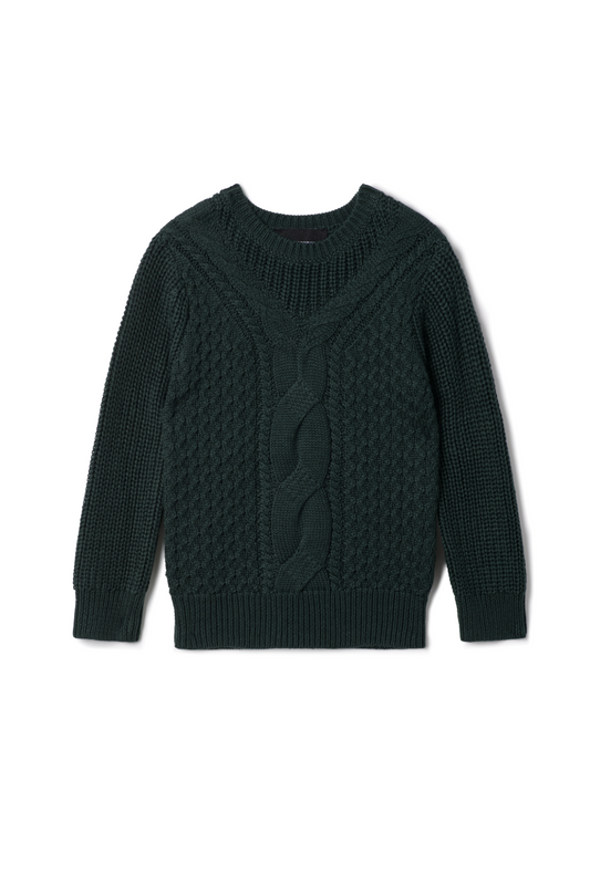 Cable Knit Sweater Forest