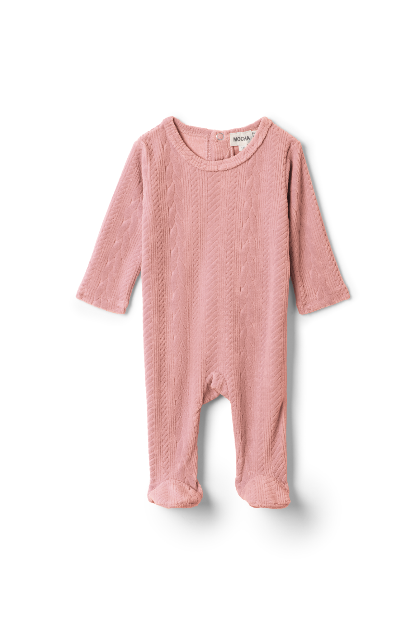 Cable Textured Onesie Maple