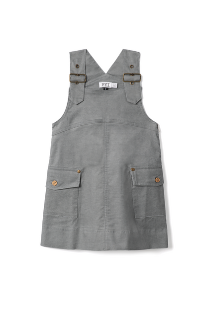 Corduroy A-Line Jumper Grey