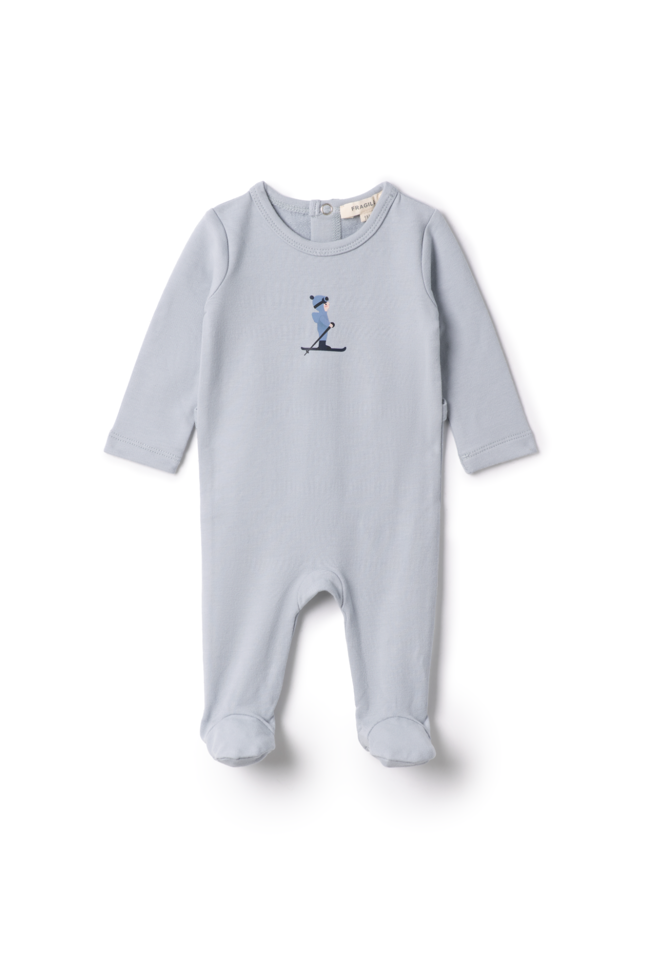 Skii Print Onesie Blue