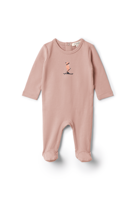 Skii Print Onesie Rose Cloud