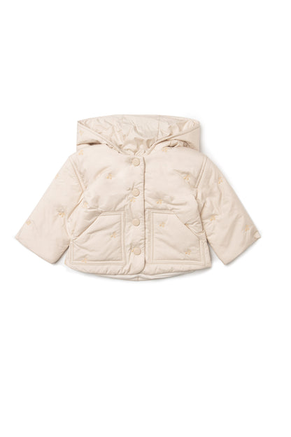 Cherry Hood Coat Linen