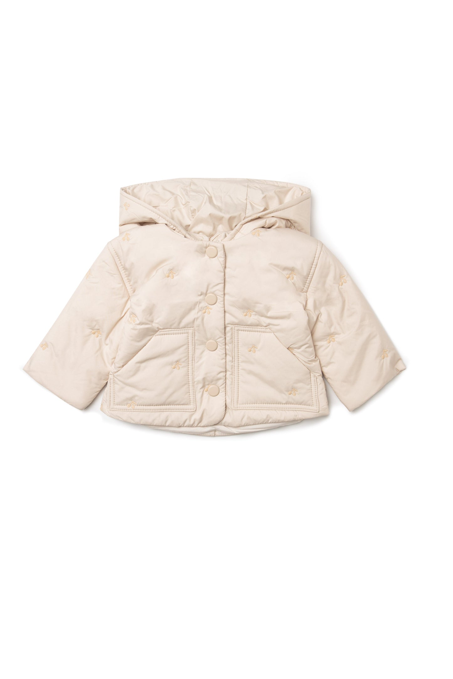 Cherry Hood Coat Linen