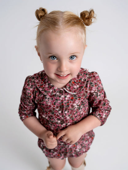 Flower Print Lace Set