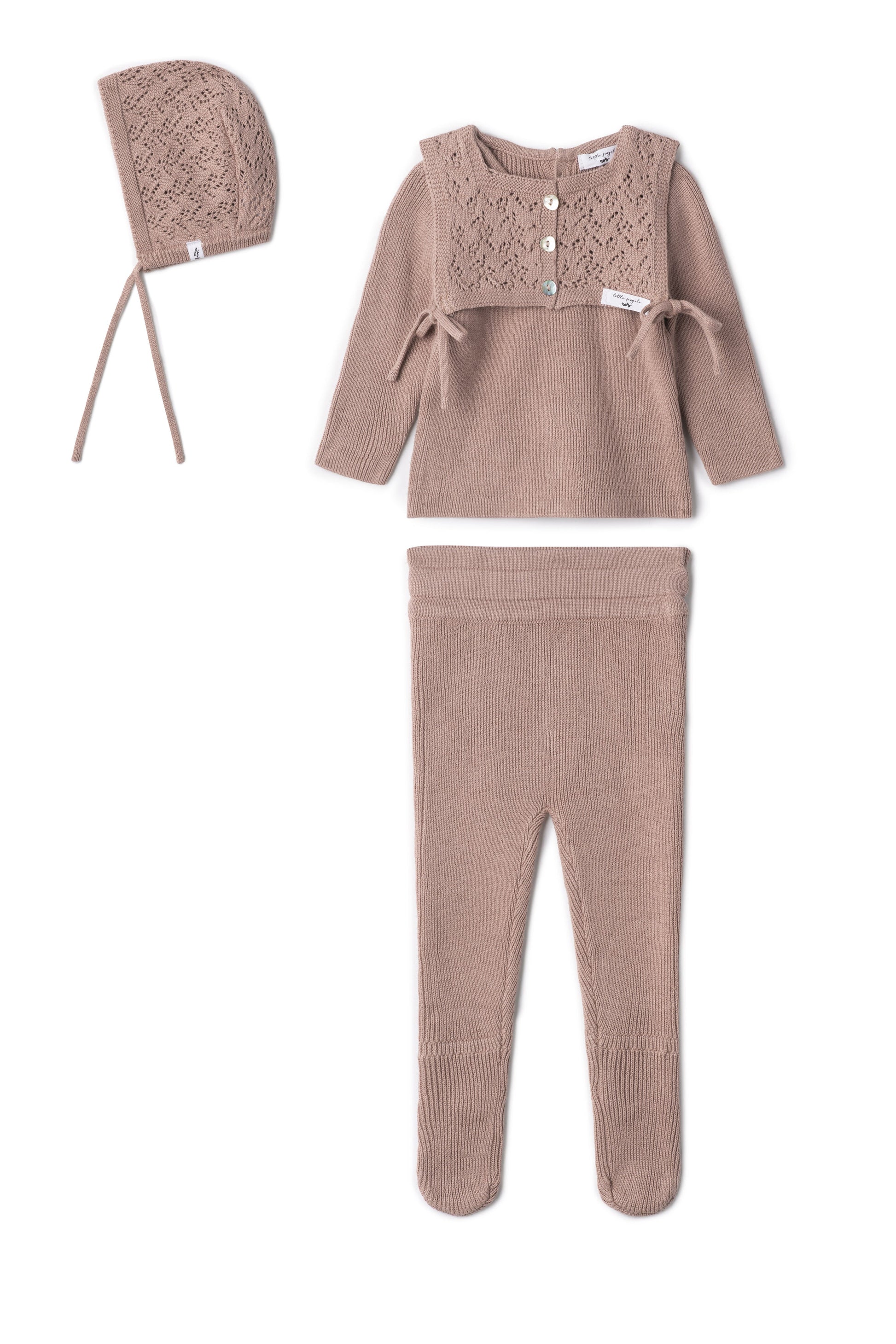 Lace Knit Set Rose Cloud