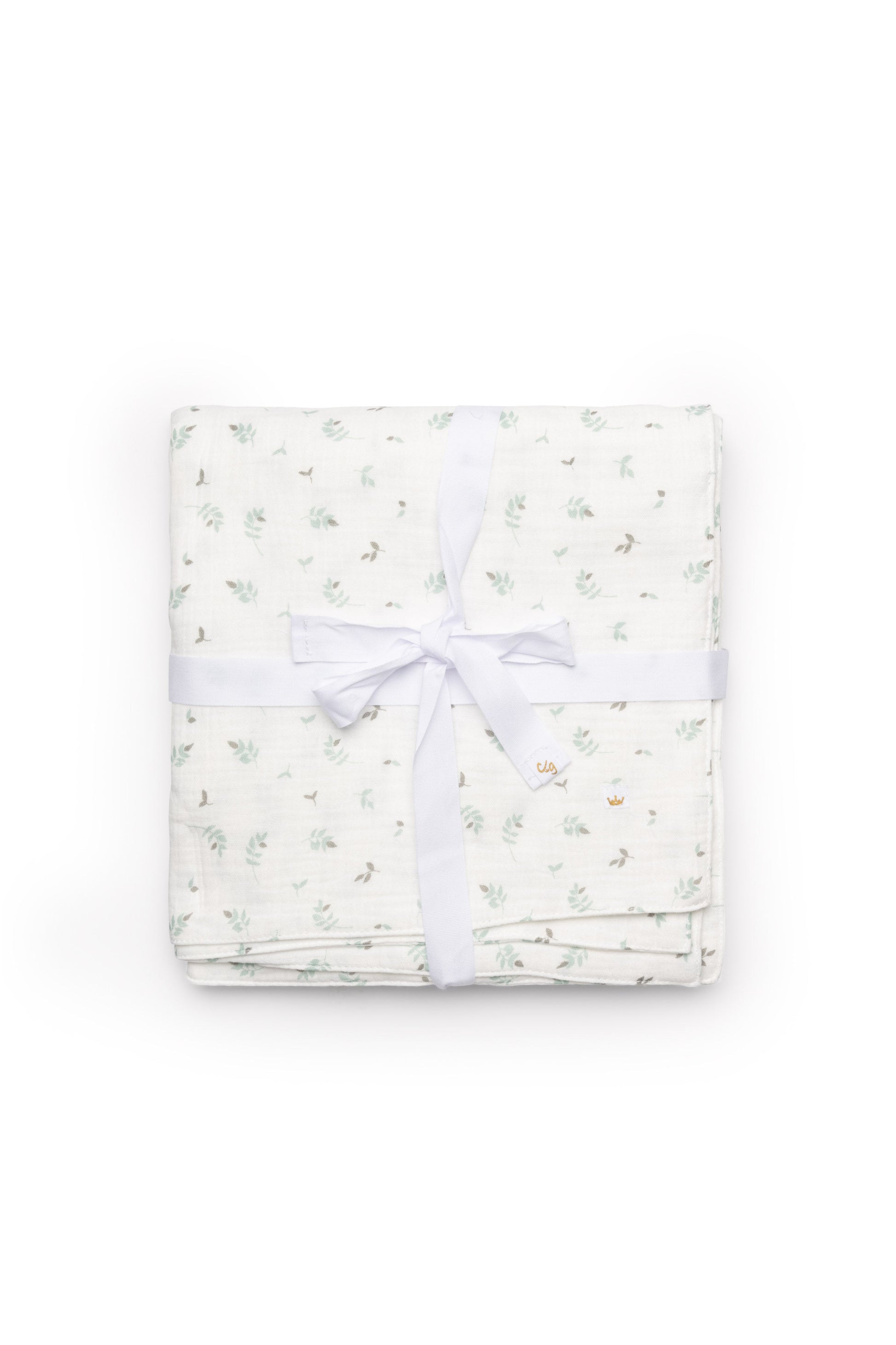Leaves Print Gauze Muslin Blanket