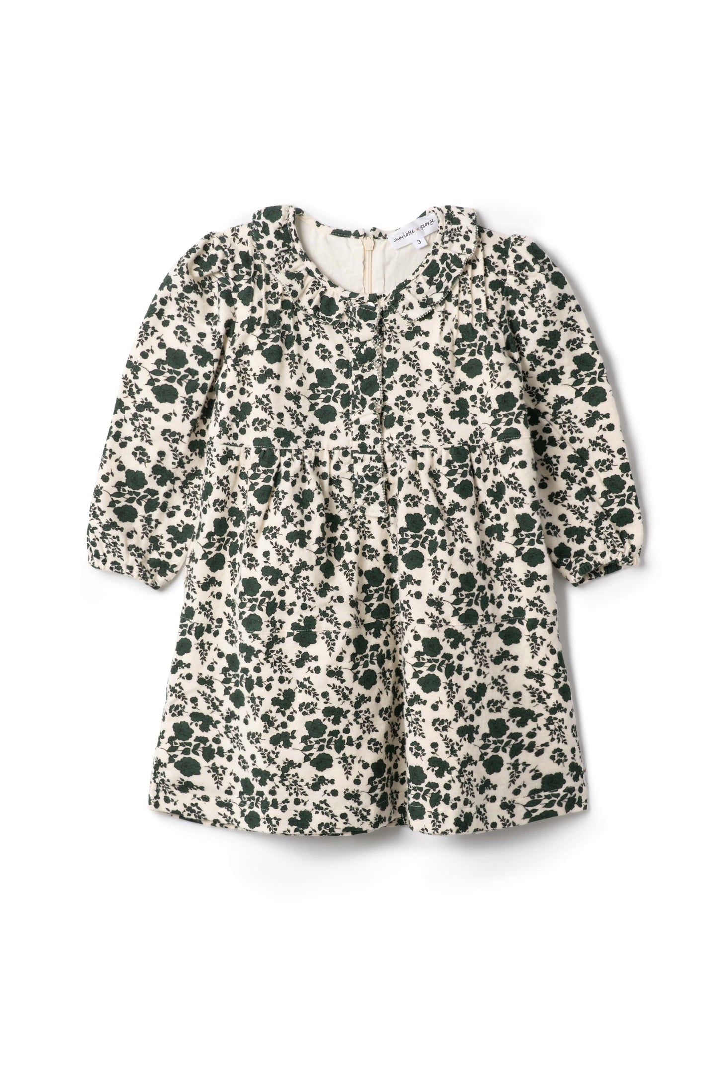 Woven Flannel Dress Forest