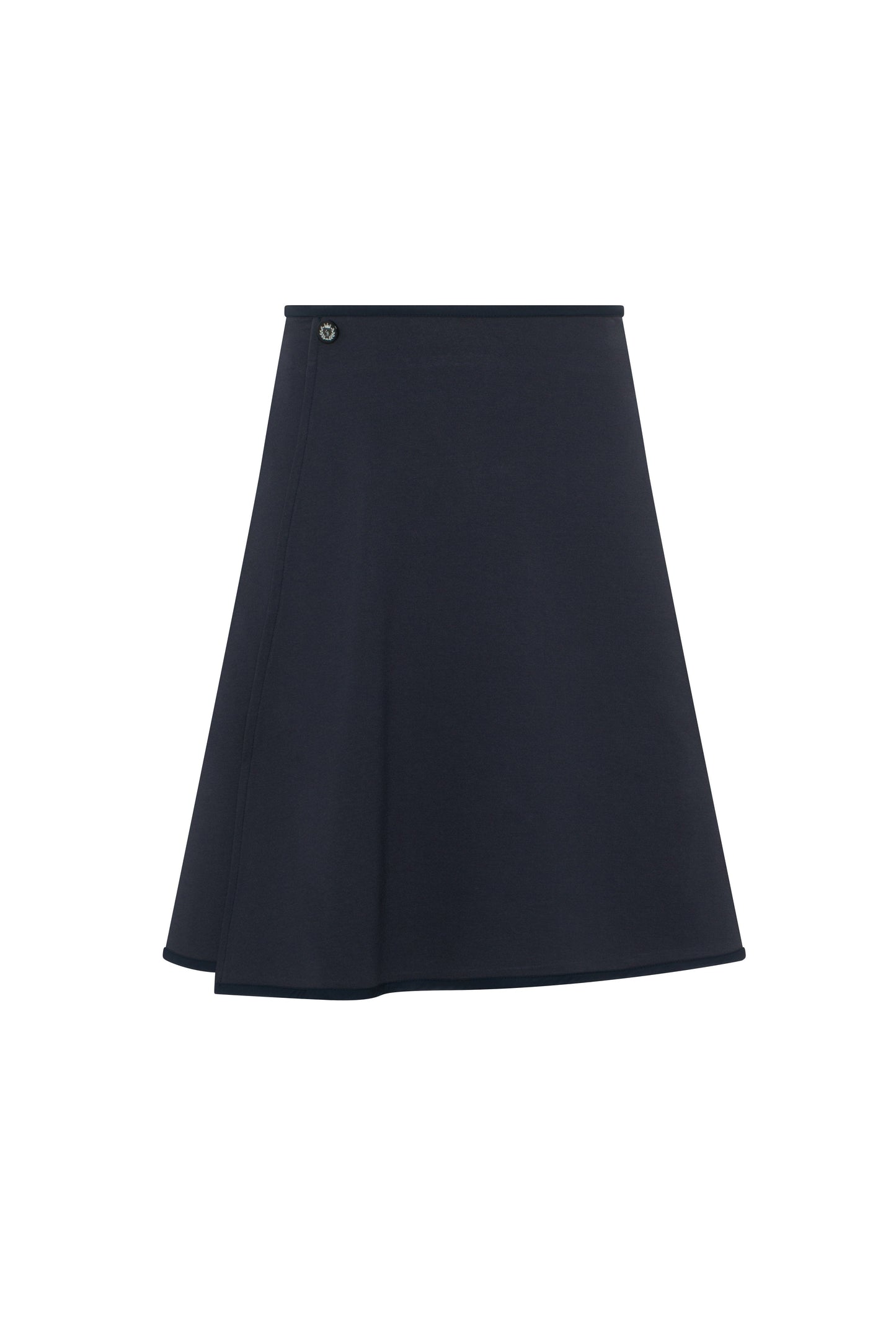 Ponte Flare Wrap Skirt Ink