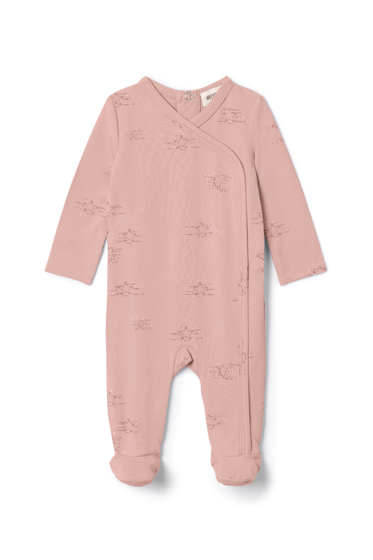 Stars Print Cotton Onesie Blossom