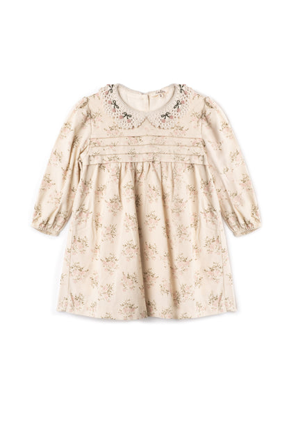 Crochet Collar Dress Rose Cloud