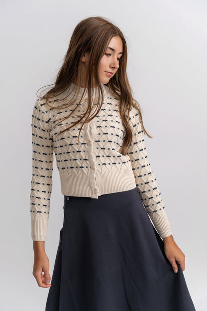 Stripe Floral Cardigan