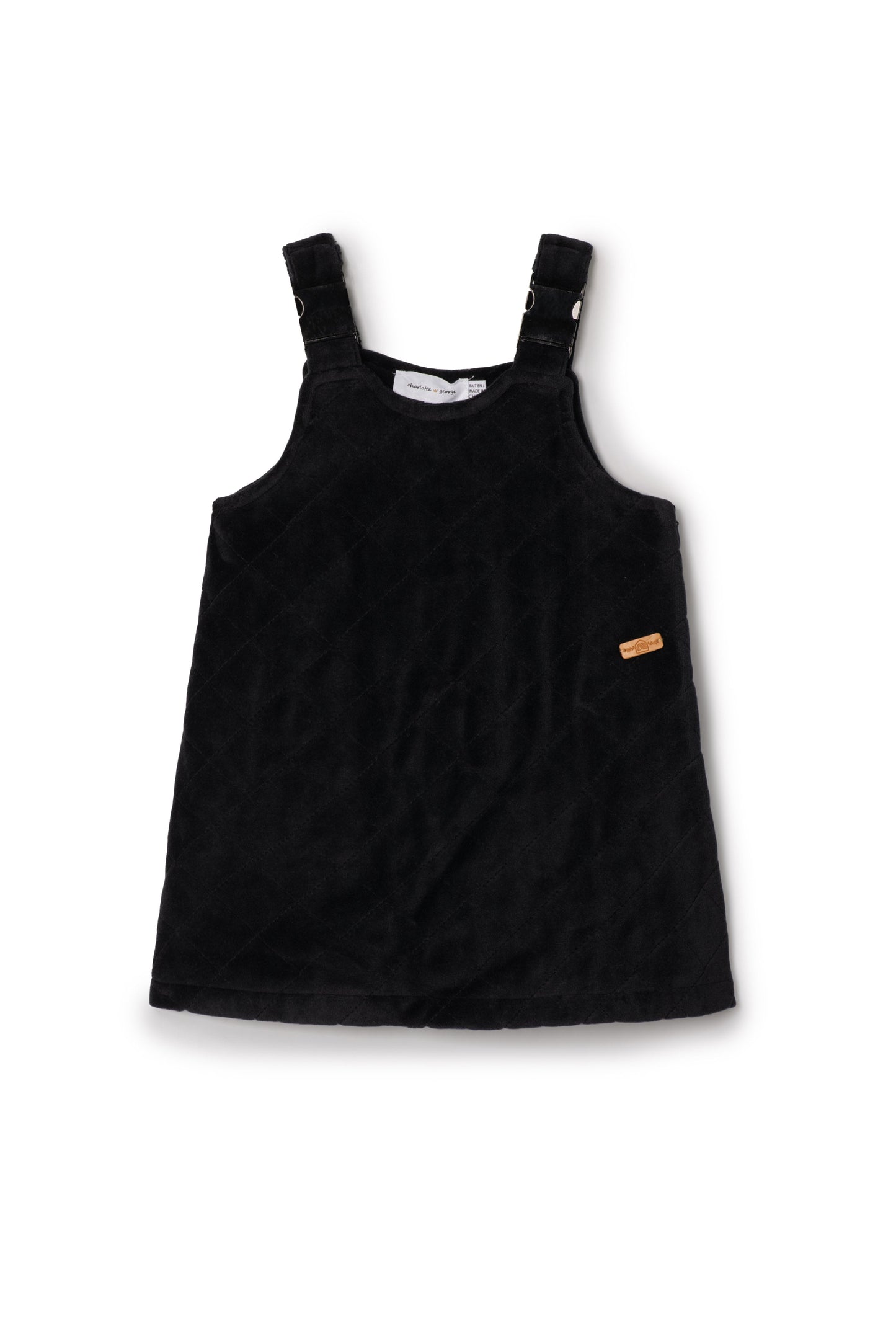 Quilted Velour Jumper Black