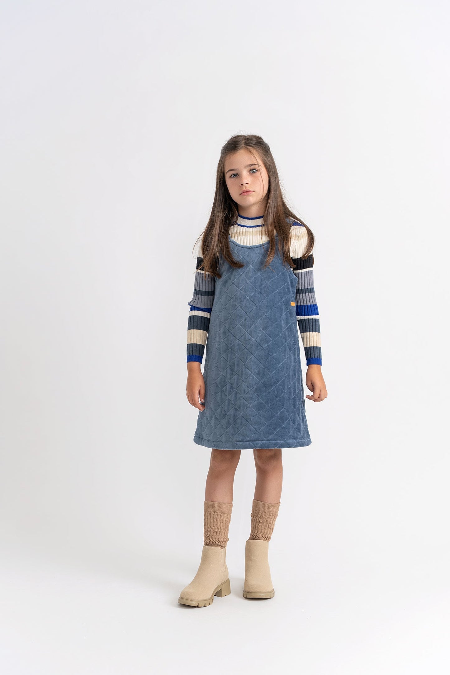 Quilted Velour Jumper