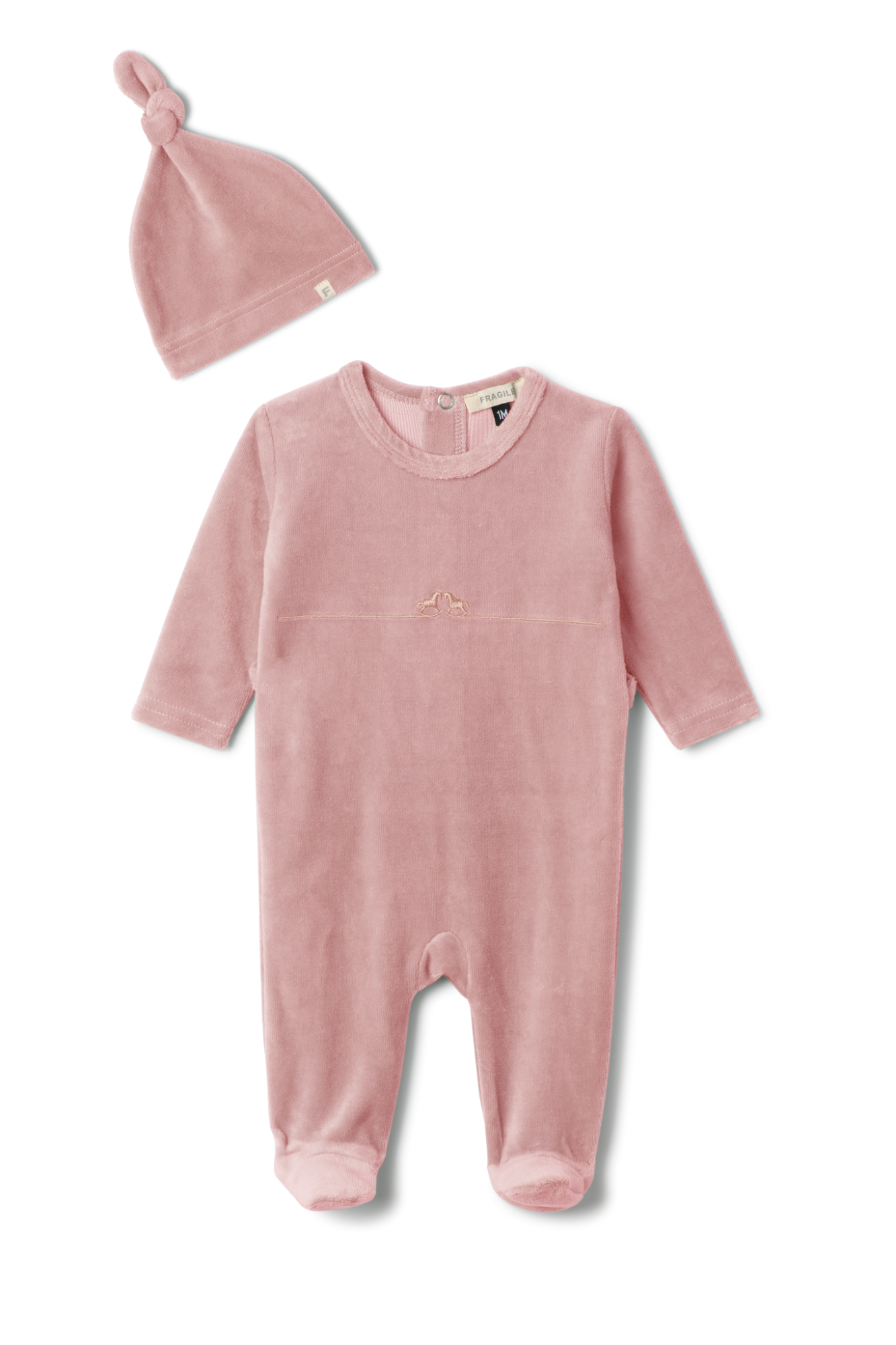 Rocking Horse Stretch Onesie Pink