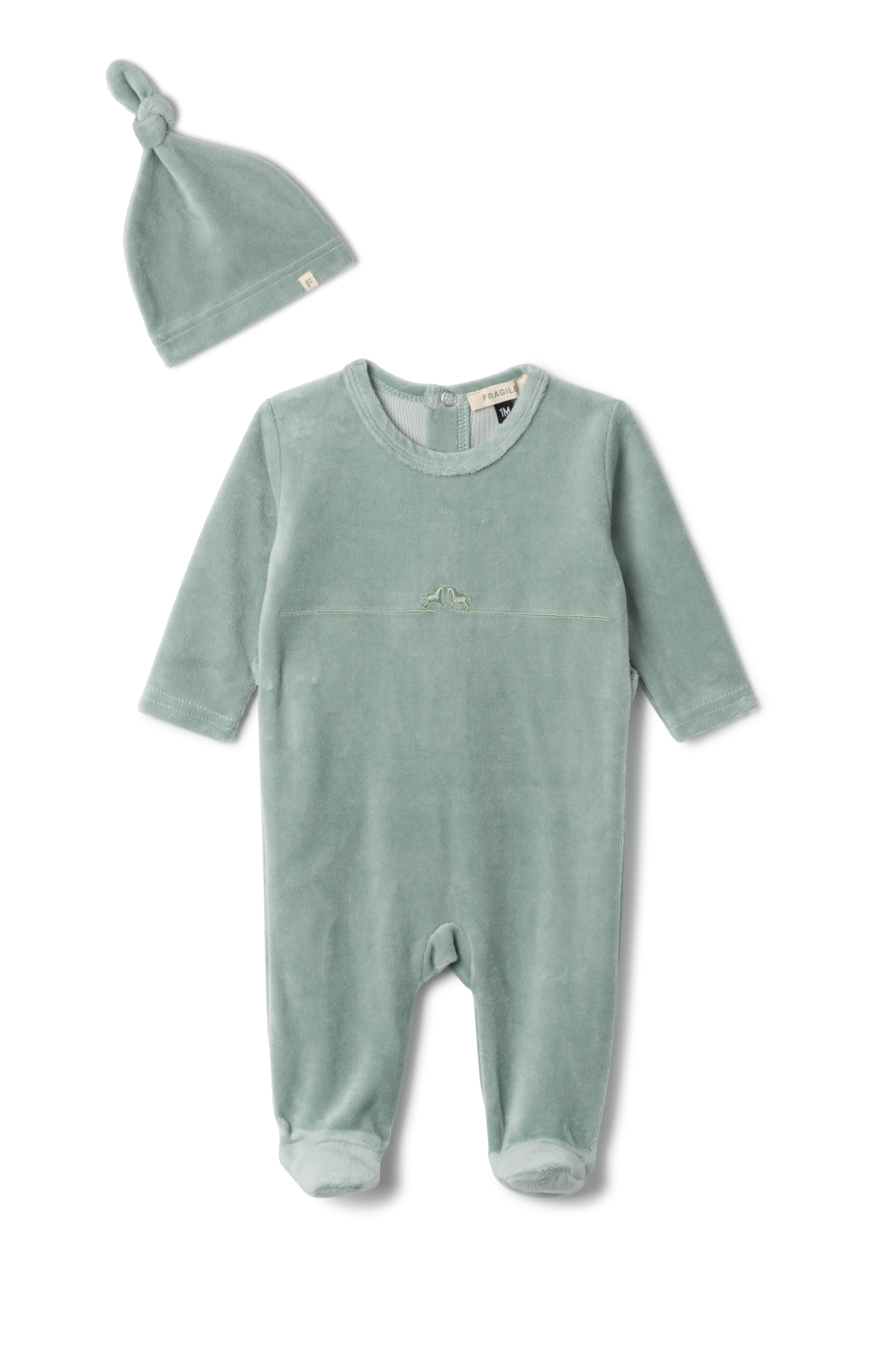 Rocking Horse Stretch Onesie Sage