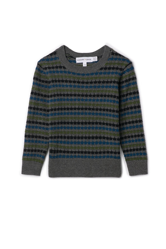 Knit Sweater Medium Grey Multi