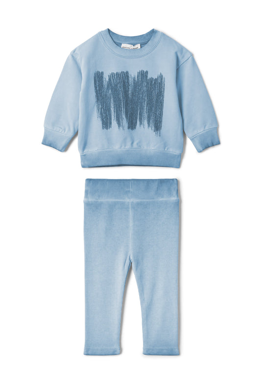 Painted Print Set Denim