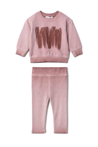 Painted Print Set Rose