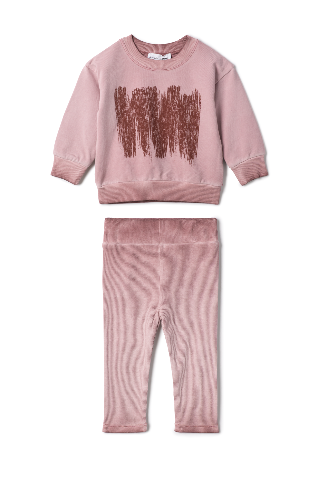 Painted Print Set Rose