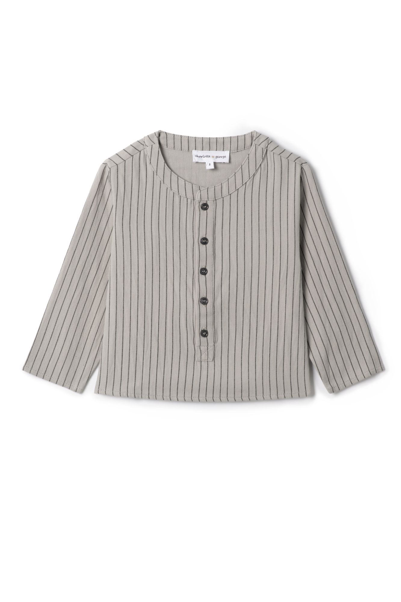 Woven Stripped Shirt Grey