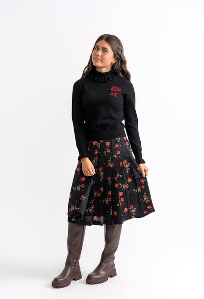 Woven Print Knit Set