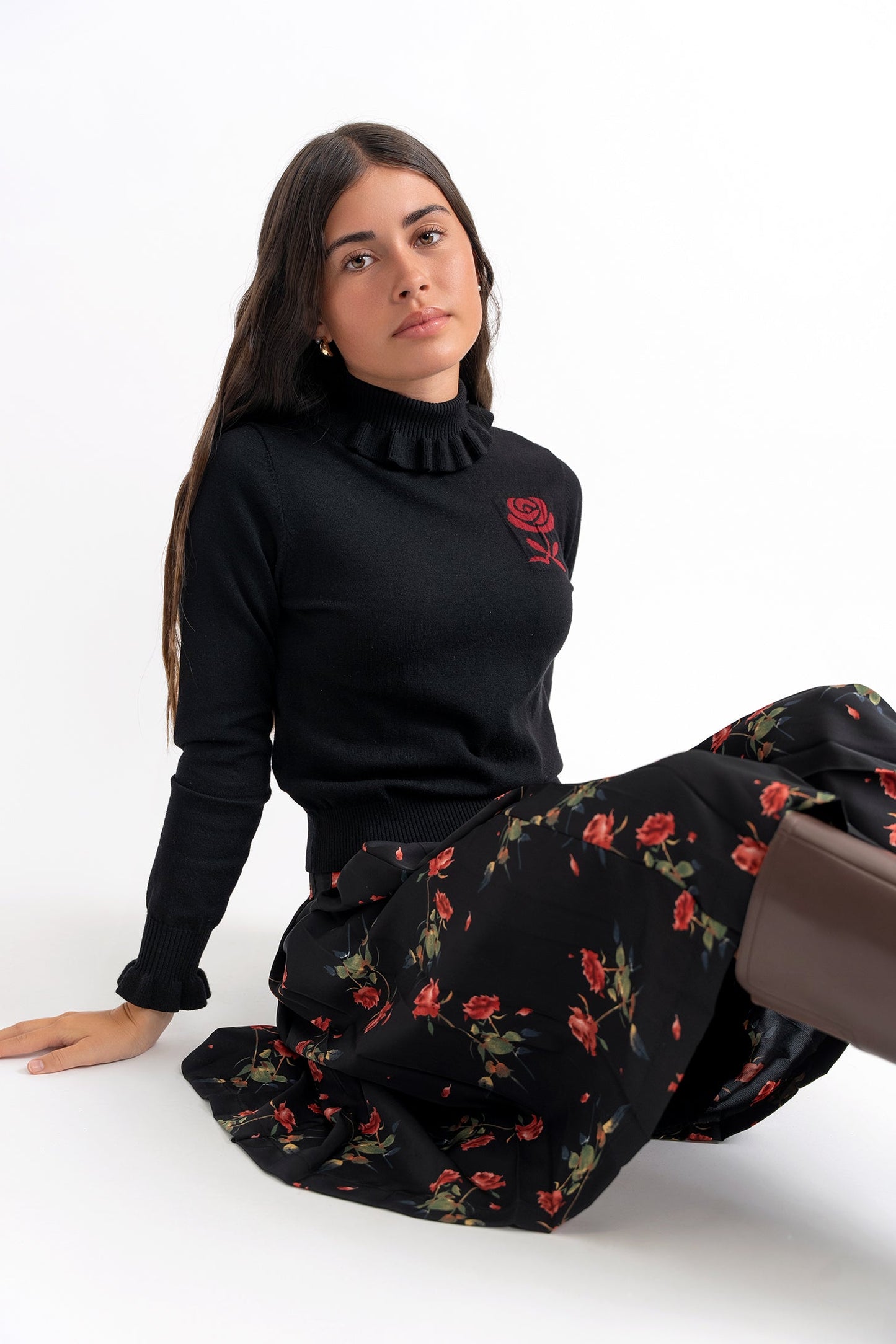 Woven Print Knit Set