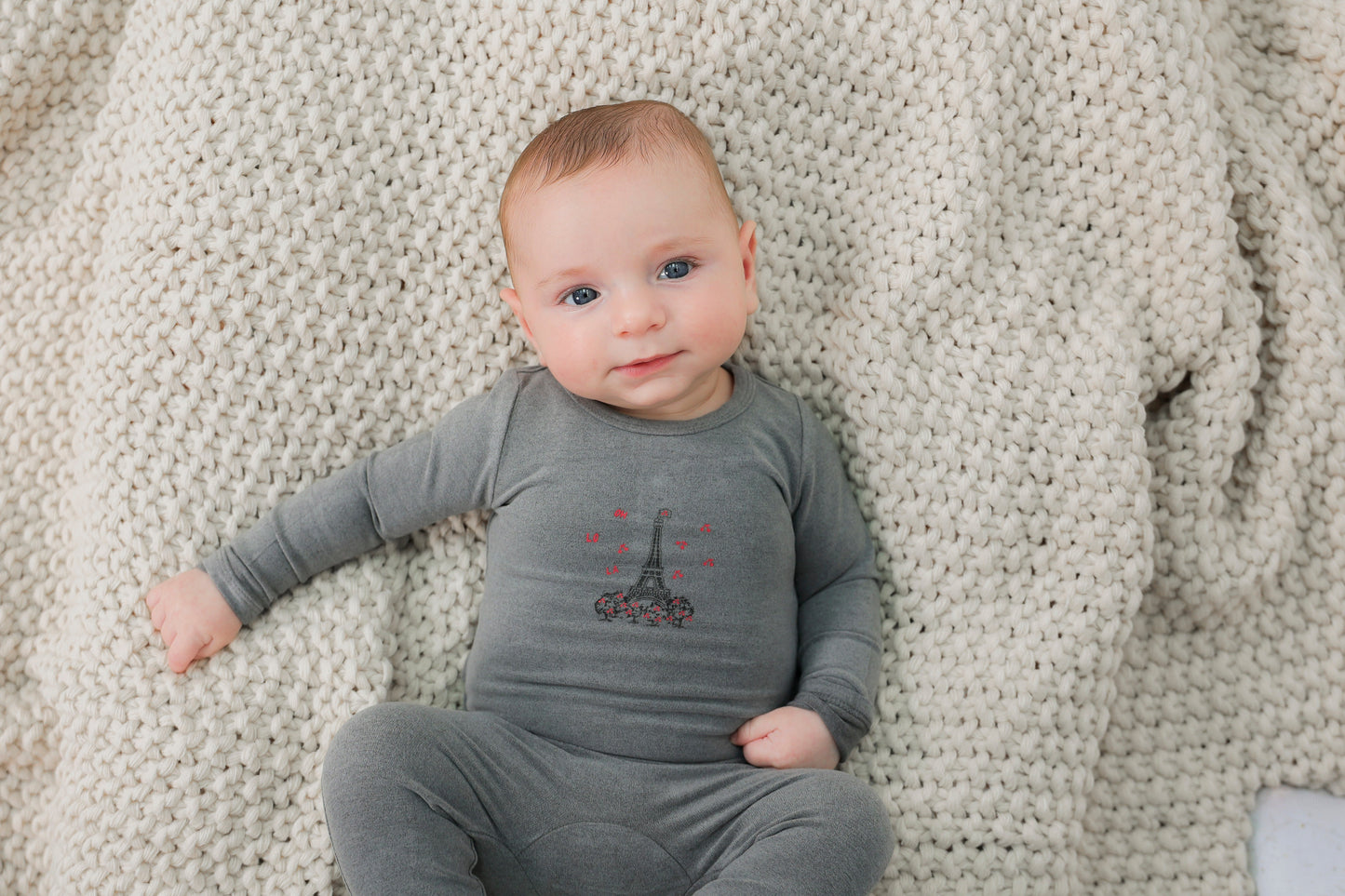 Eiffel Tower Print Onesie