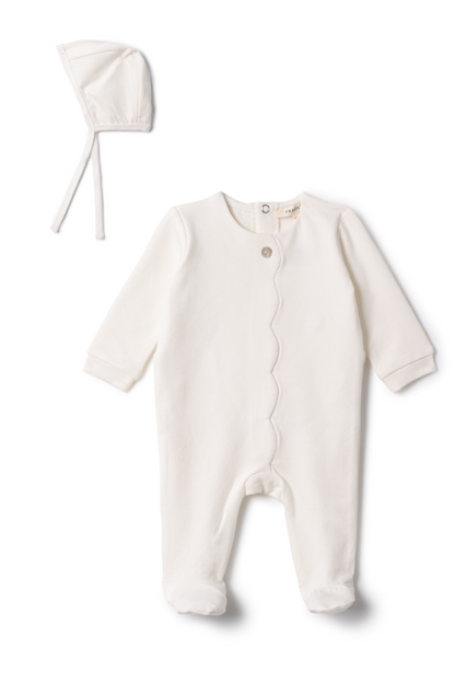 Cotton Scallop Onesie