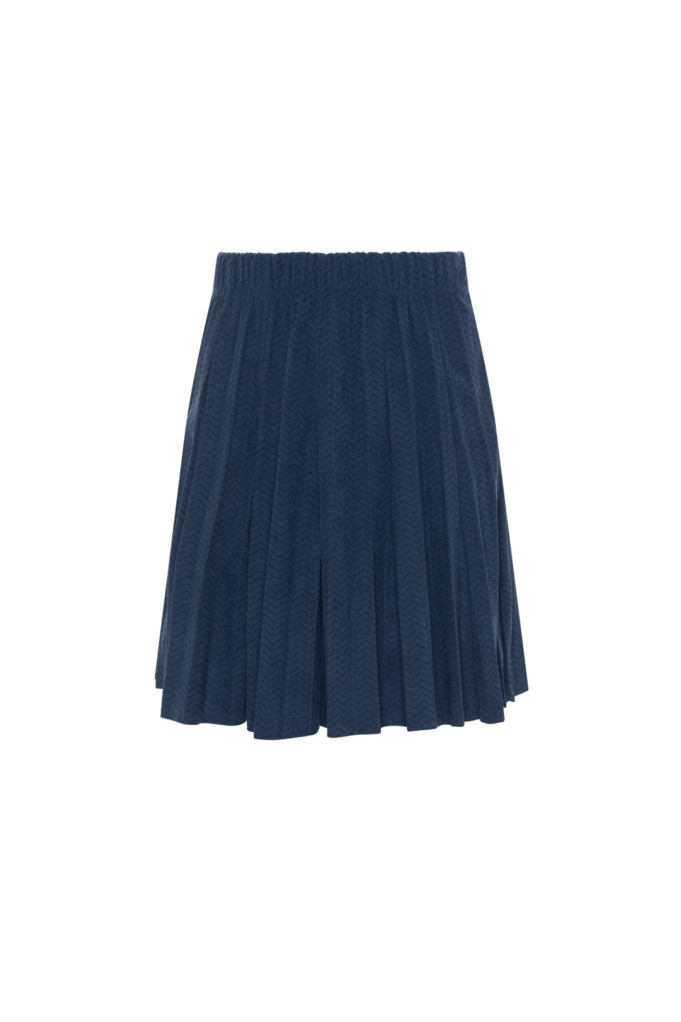 Corduroy Crinkle Pleating Skirt Denim