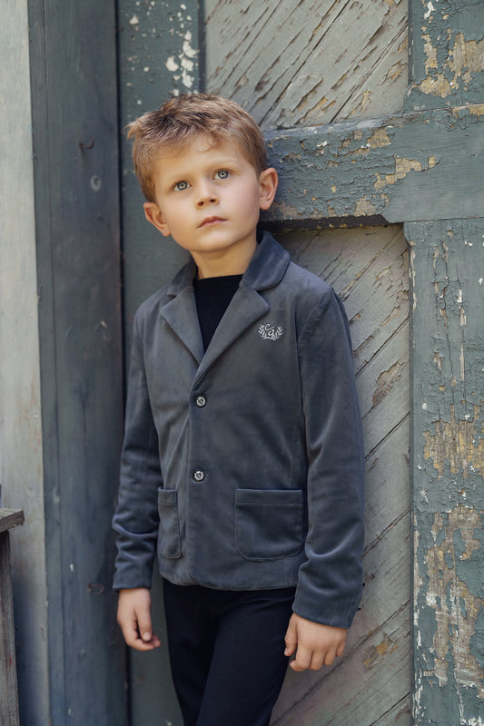 Crest Embroidered Jacket