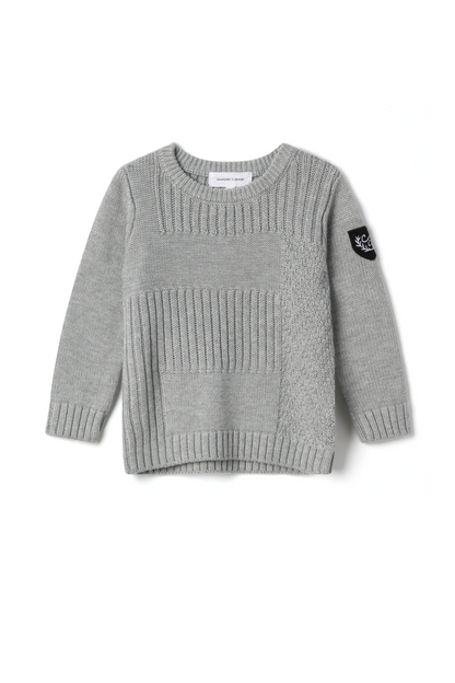Multi Knit Sweater Grey Mix