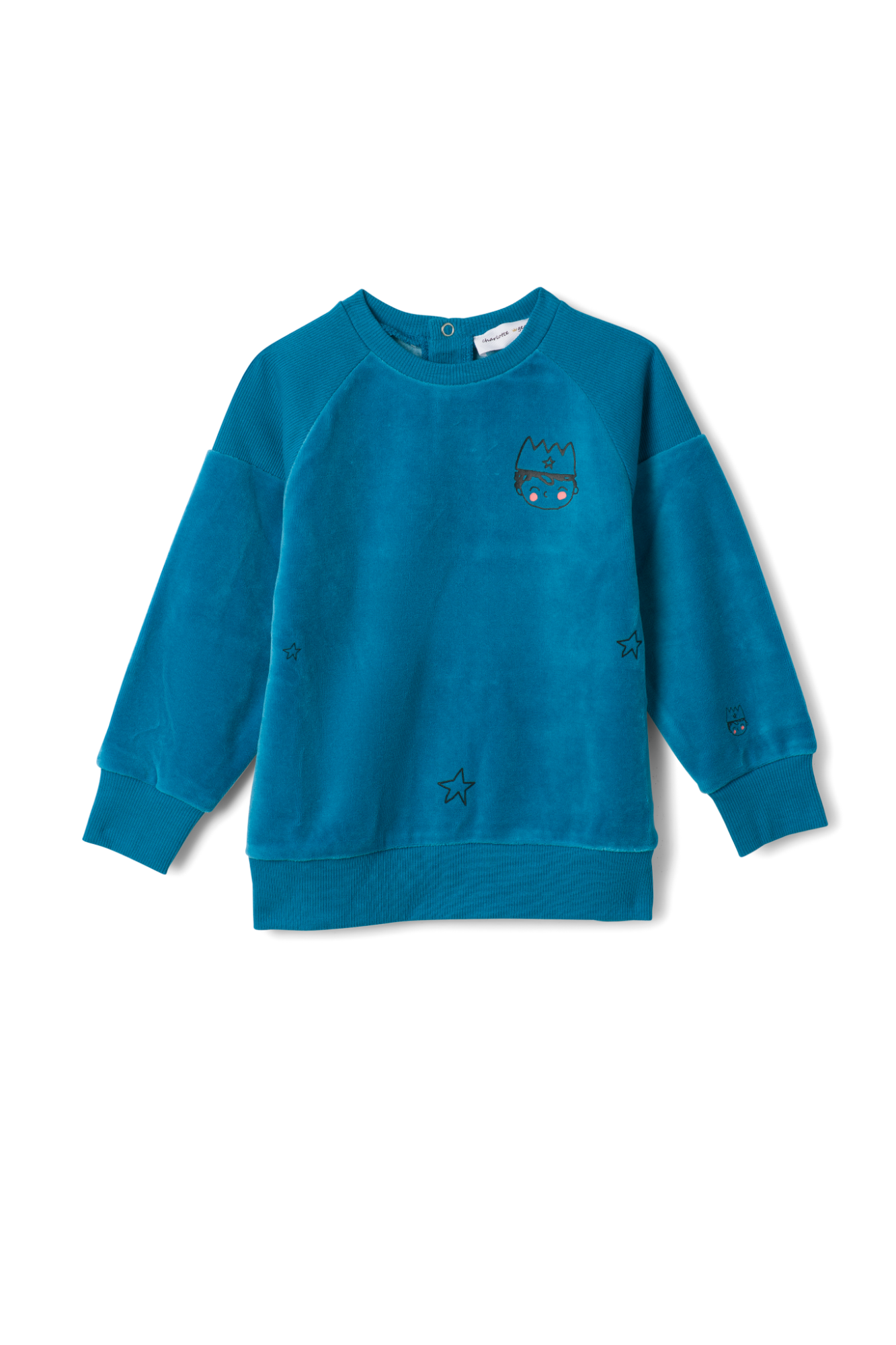Prince Print Sweatshirt Blue Jay