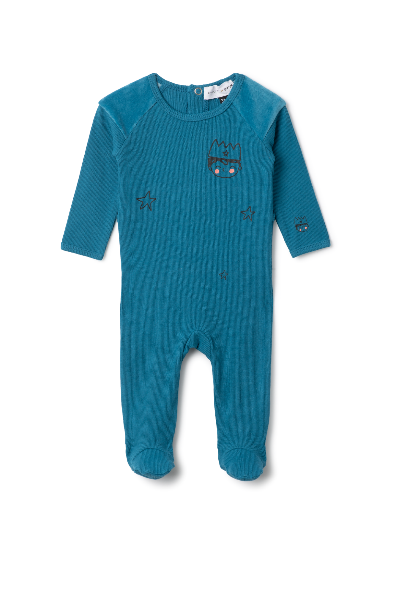 Prince Print Onesie Blue Jay 3 Months