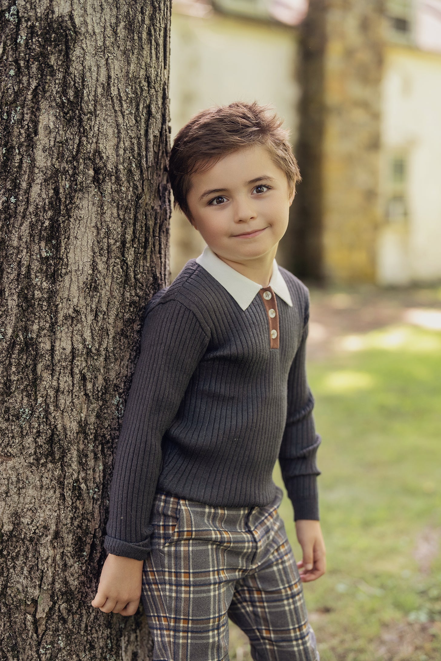 Multi Polo Rib Sweater