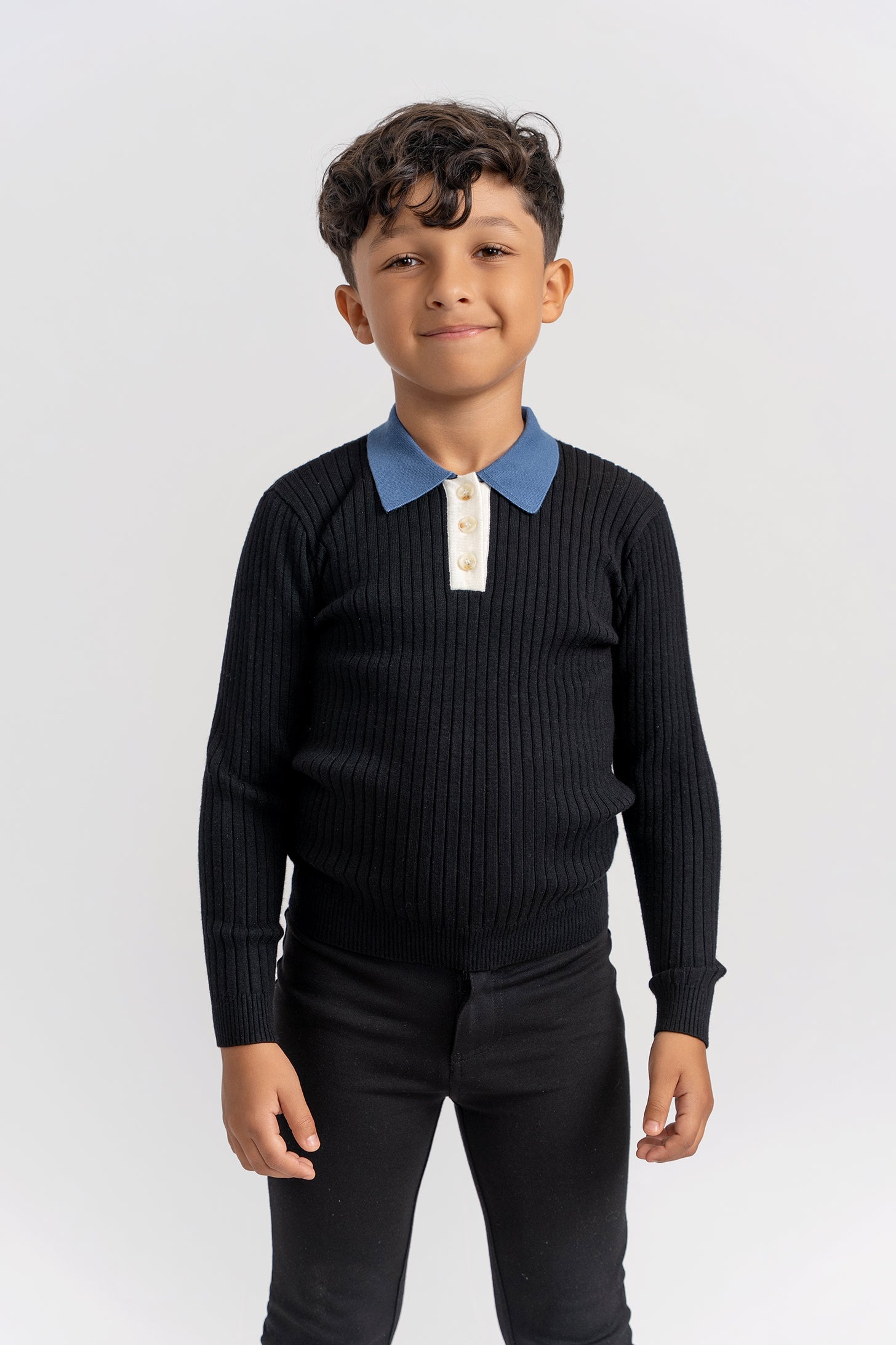 Multi Polo Rib Sweater