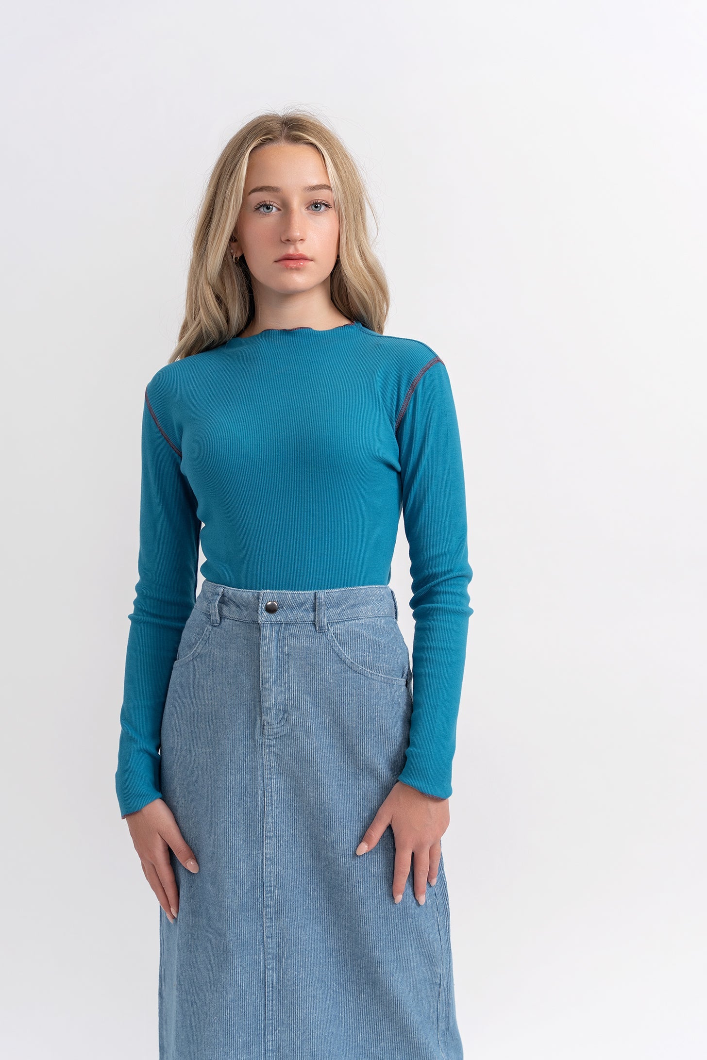 Fennel Ribbed Top