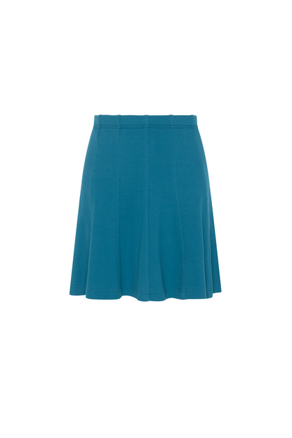Ribbed Panel Skirt Bluejay