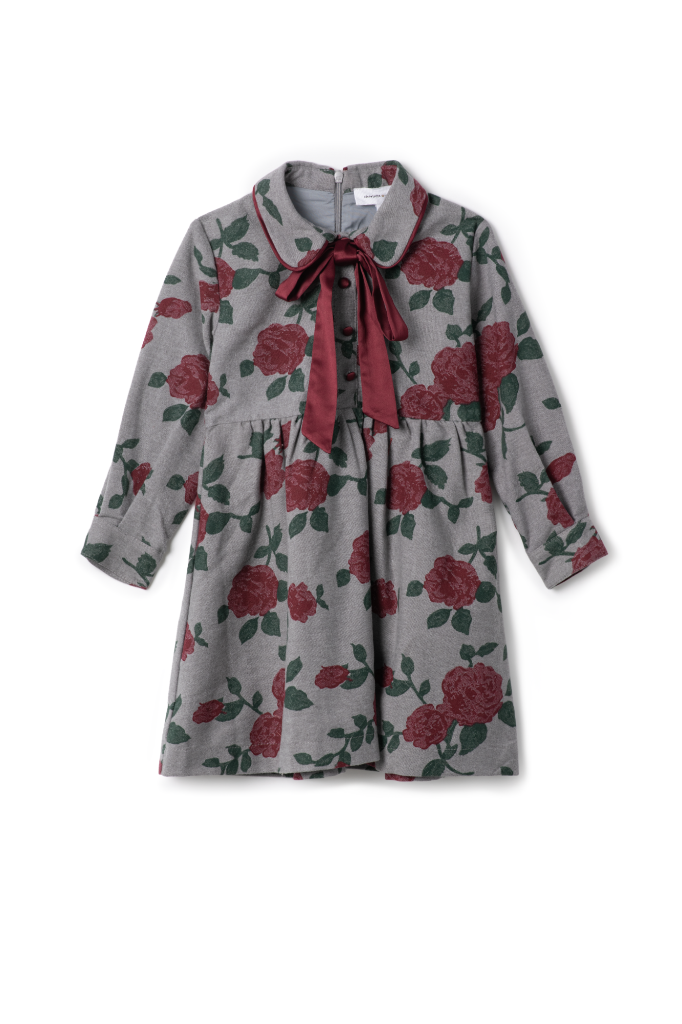 Printed Woven Dress Grey