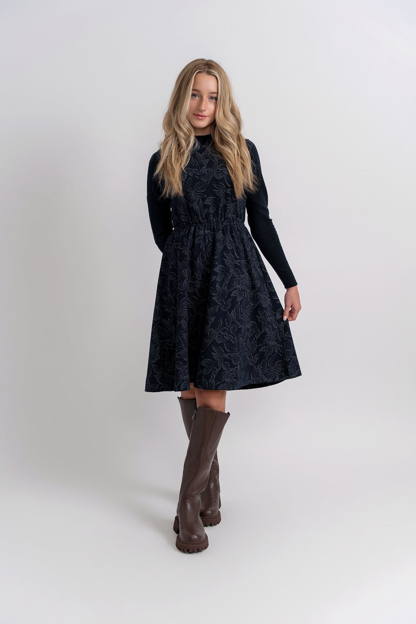 Leaves Jacquard Jumper Set