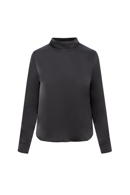 Button Down Blouse Black