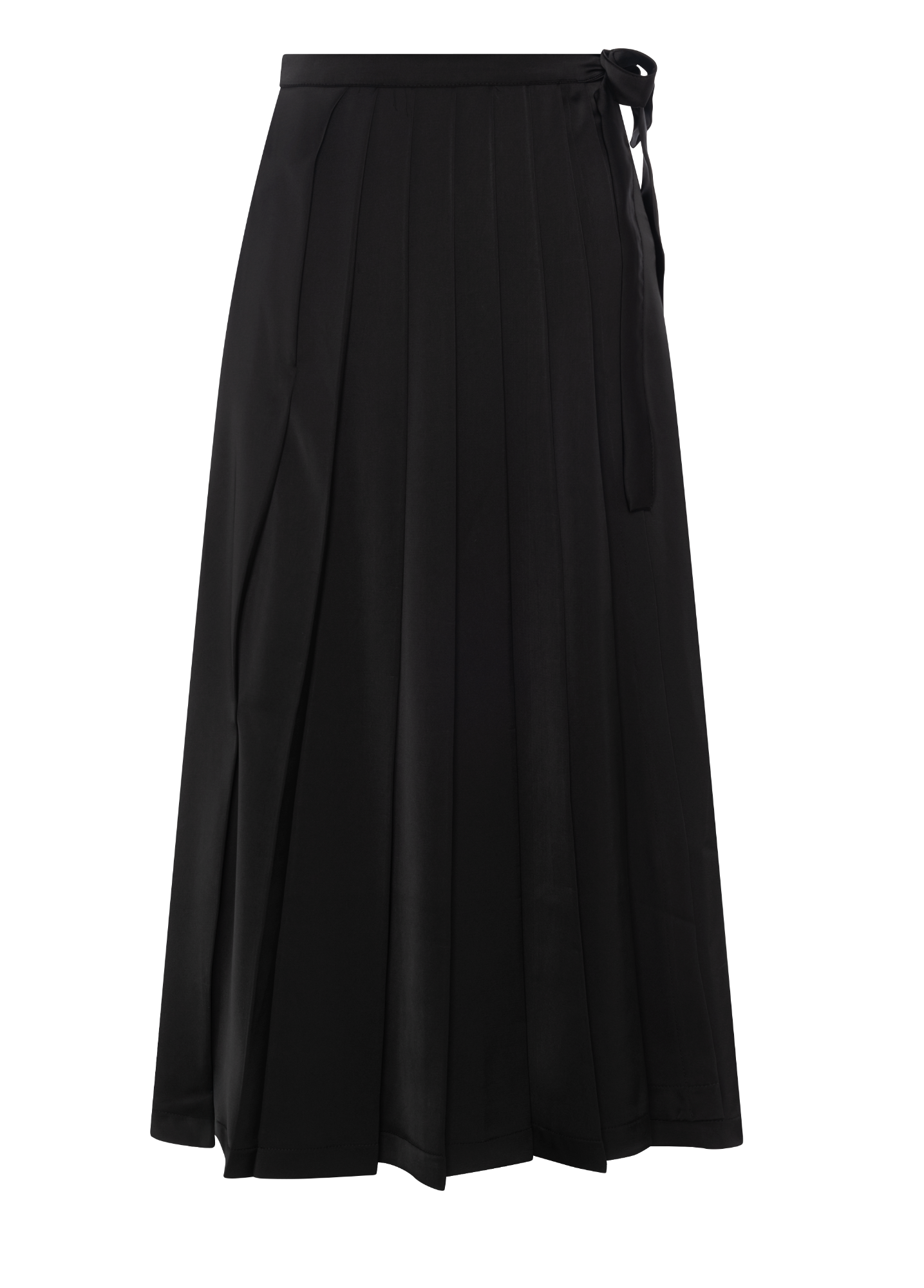 Wrap Midi Skirt Black