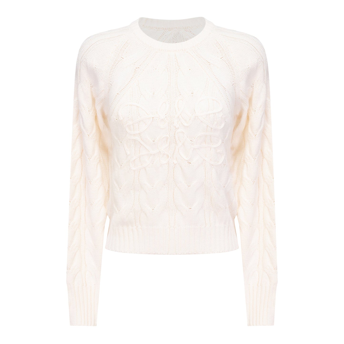 Cable Knit Sweater Off White