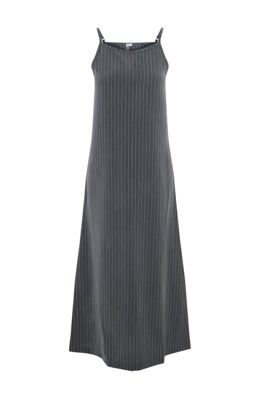 Stripped Midi Jumper Grey