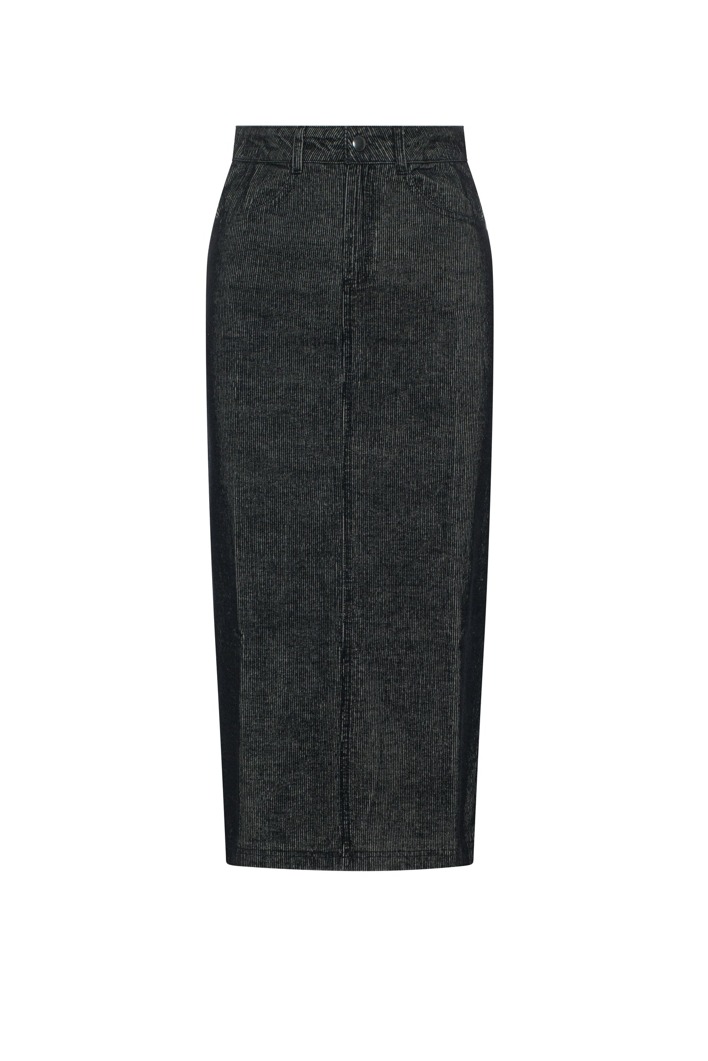Corduroy Midi Skirt Black