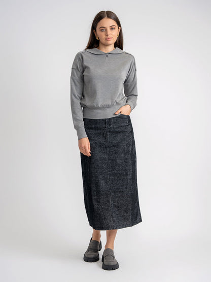 Corduroy Midi Skirt