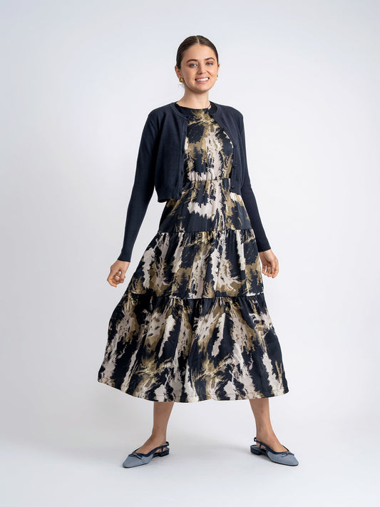 Tiered Midi Jumper Set