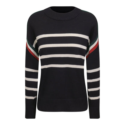 Maternity Drop Shoulder Sweater Black Cream