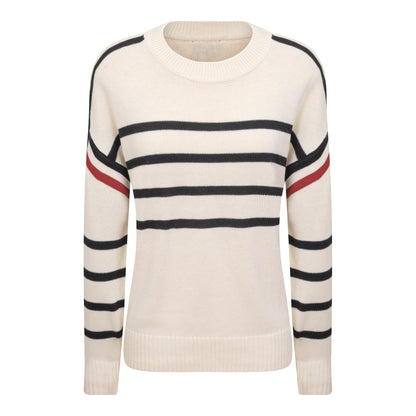 Maternity Drop Shoulder Sweater Cream Black